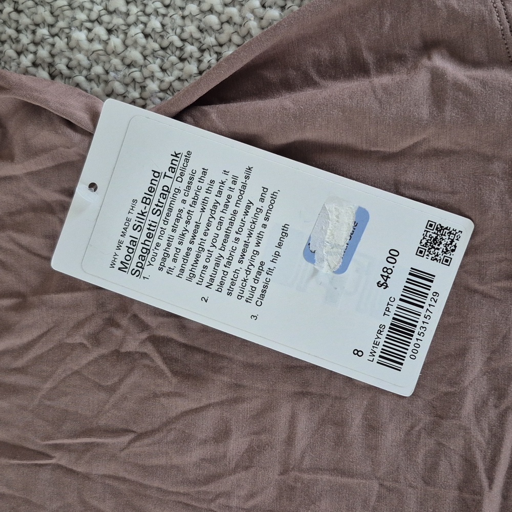 Lululemon Modal Silk-Blend Spaghetti Strap Tank In TPTC - Picture 3 of 3